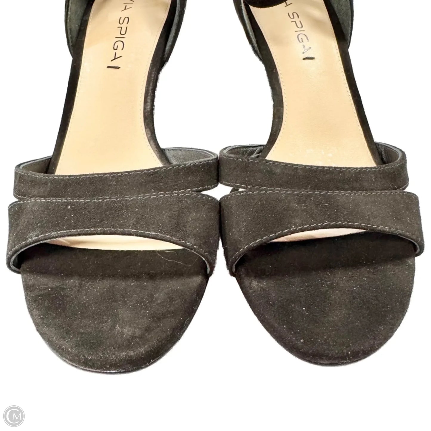 Sandals Heels Block By Via Spiga In Black, Size: 7.5