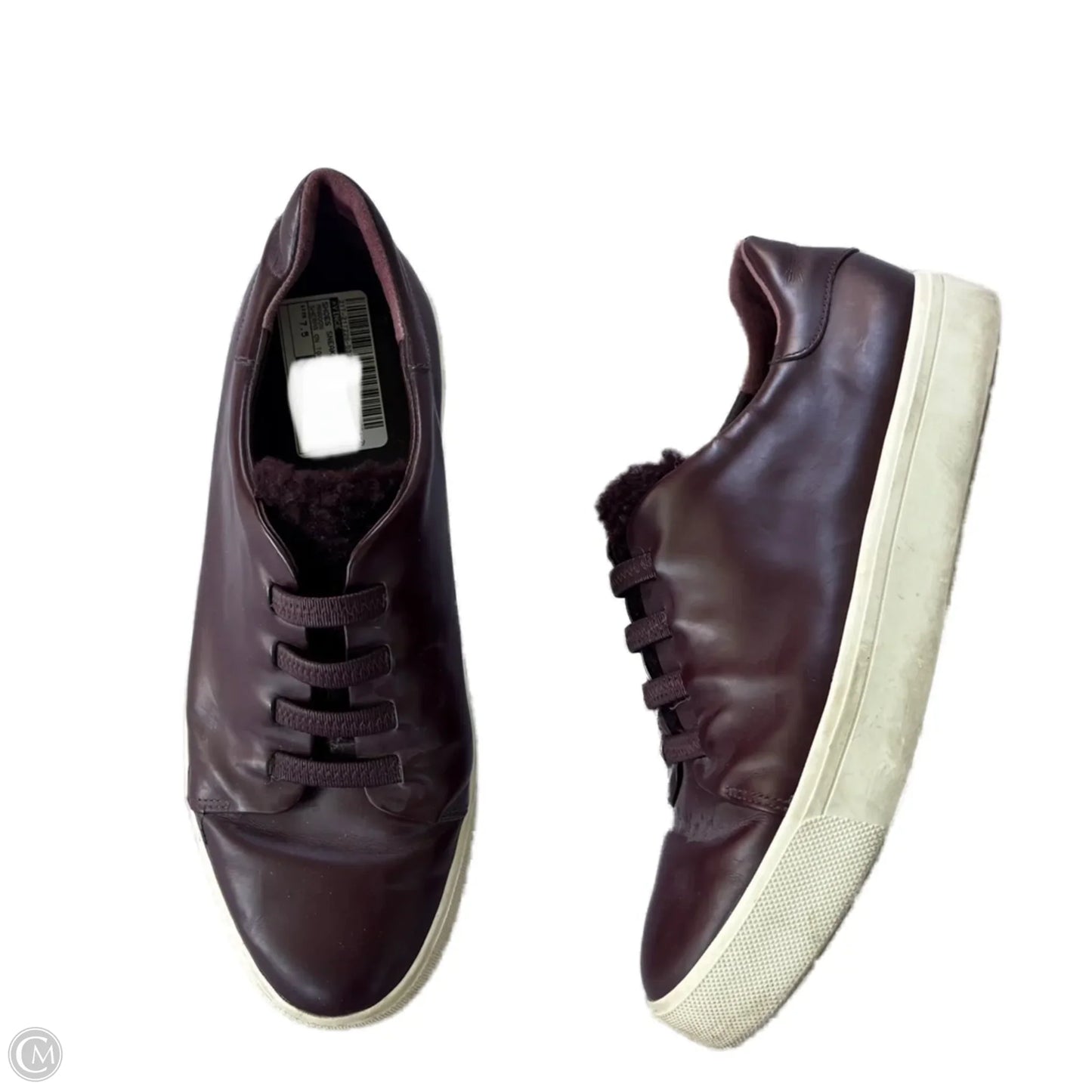 Shoes Sneakers By Vince In Maroon, Size: 7.5