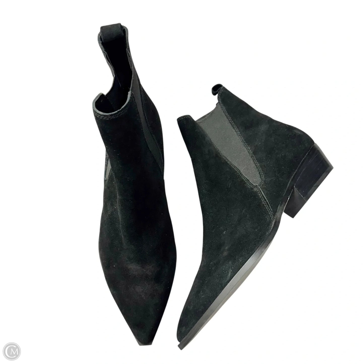 Boots Leather By Nine West In Black, Size: 9.5