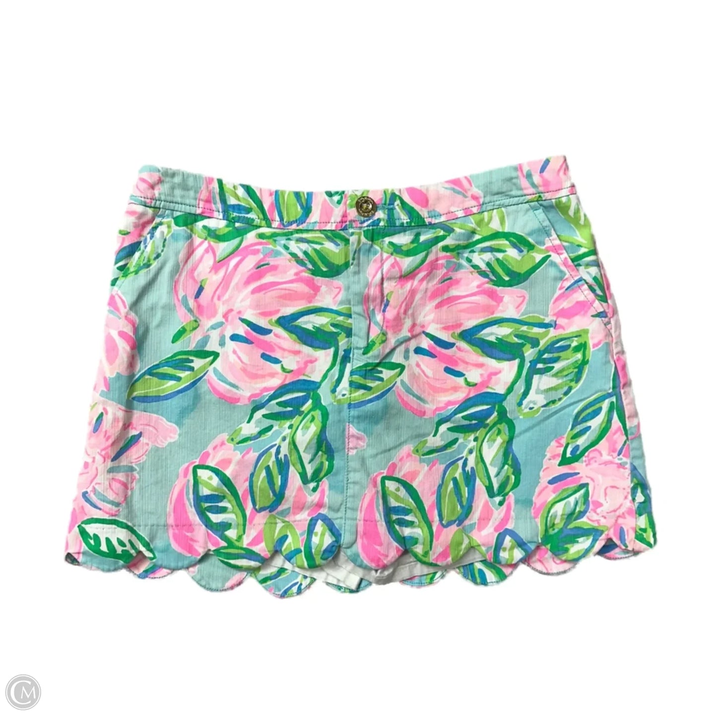 Skort Designer By Lilly Pulitzer In Blue & Pink, Size: 10