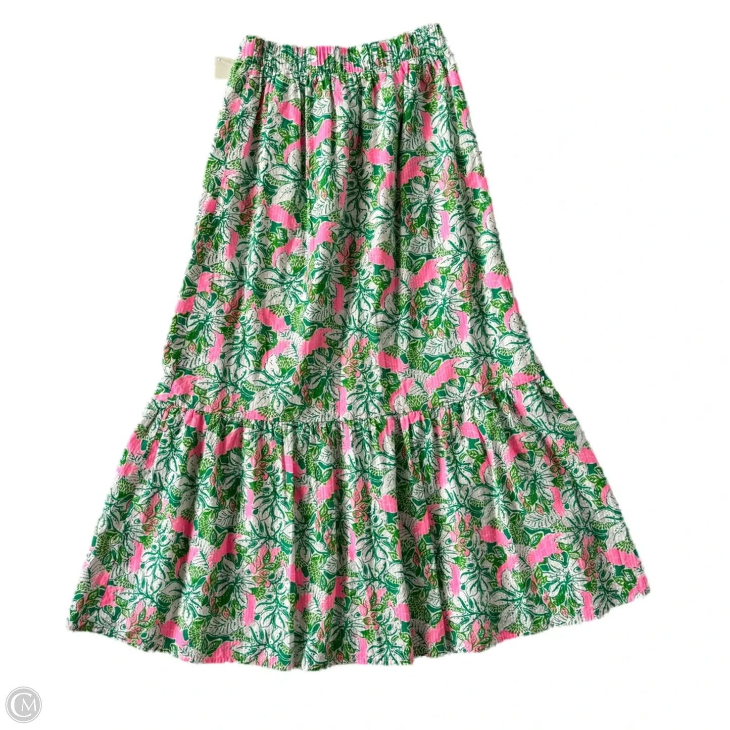 Skirt Designer By Lilly Pulitzer In Green & Pink, Size: 0