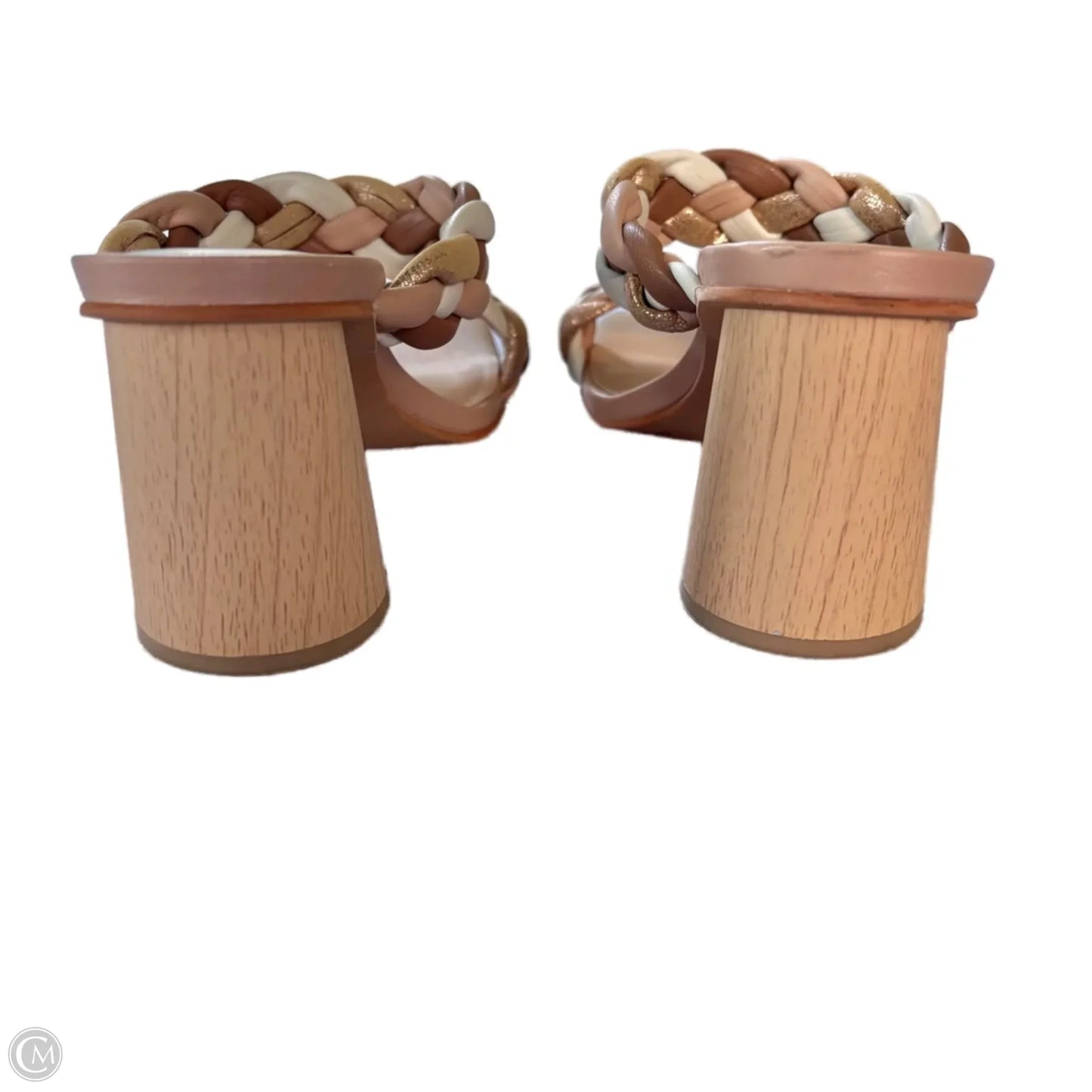 Sandals Heels Block By Dolce Vita In Brown & Pink, Size: 7