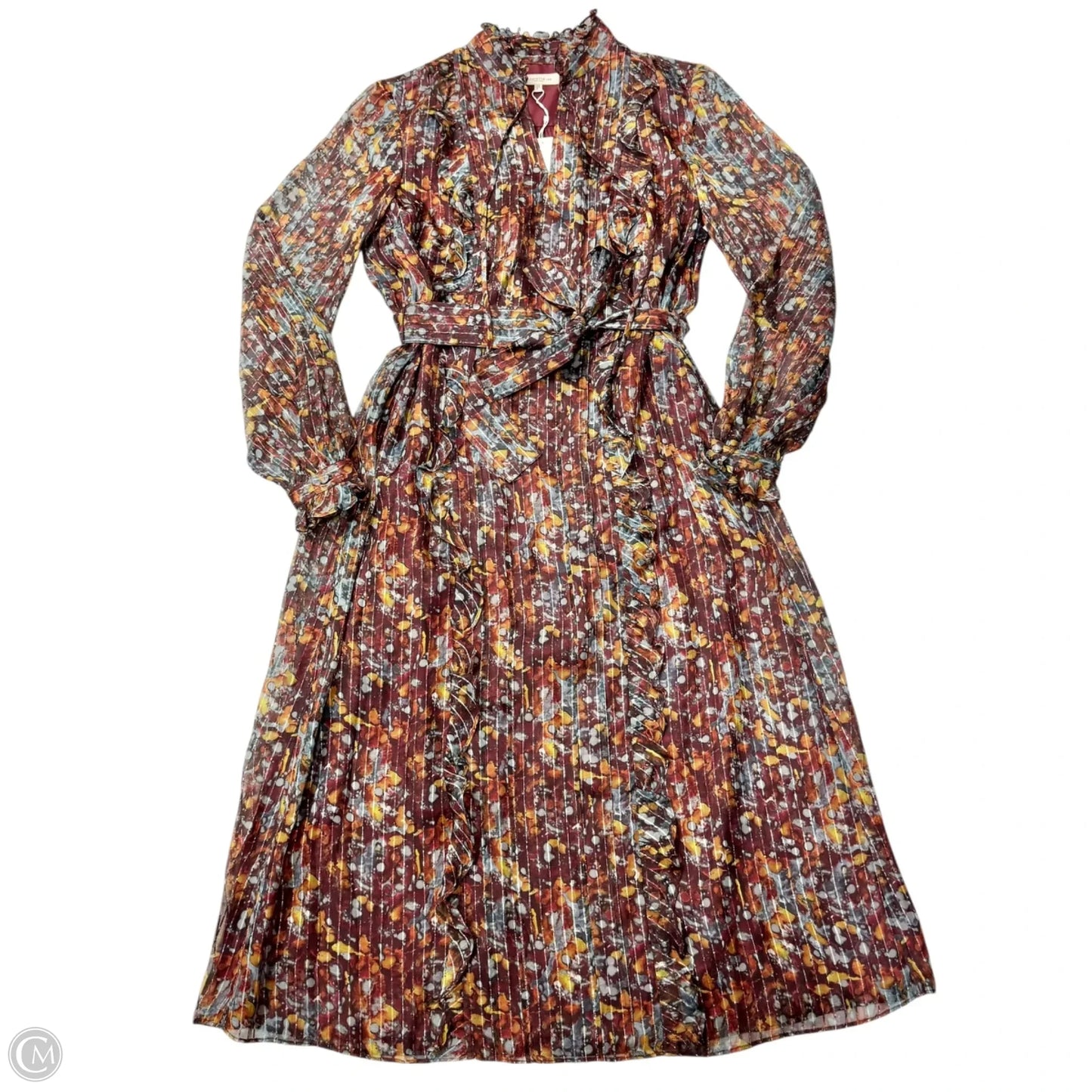 Dress Designer By Lafayette 148 In Floral Print, Size: Xs