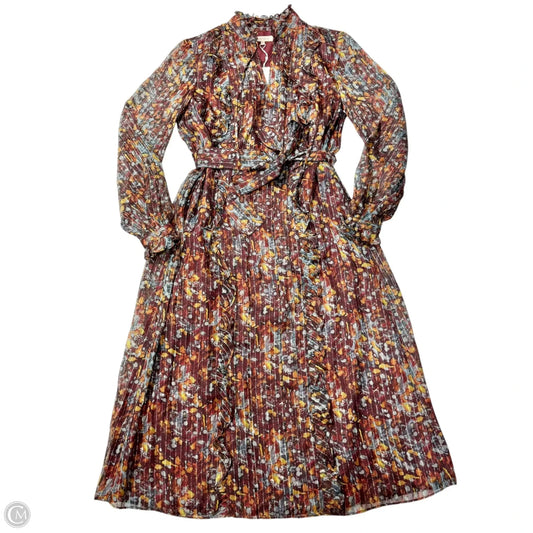 Dress Designer By Lafayette 148 In Floral Print, Size: Xs