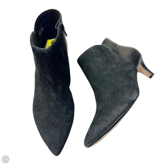 Boots Leather By Clarks In Black, Size: 8.5