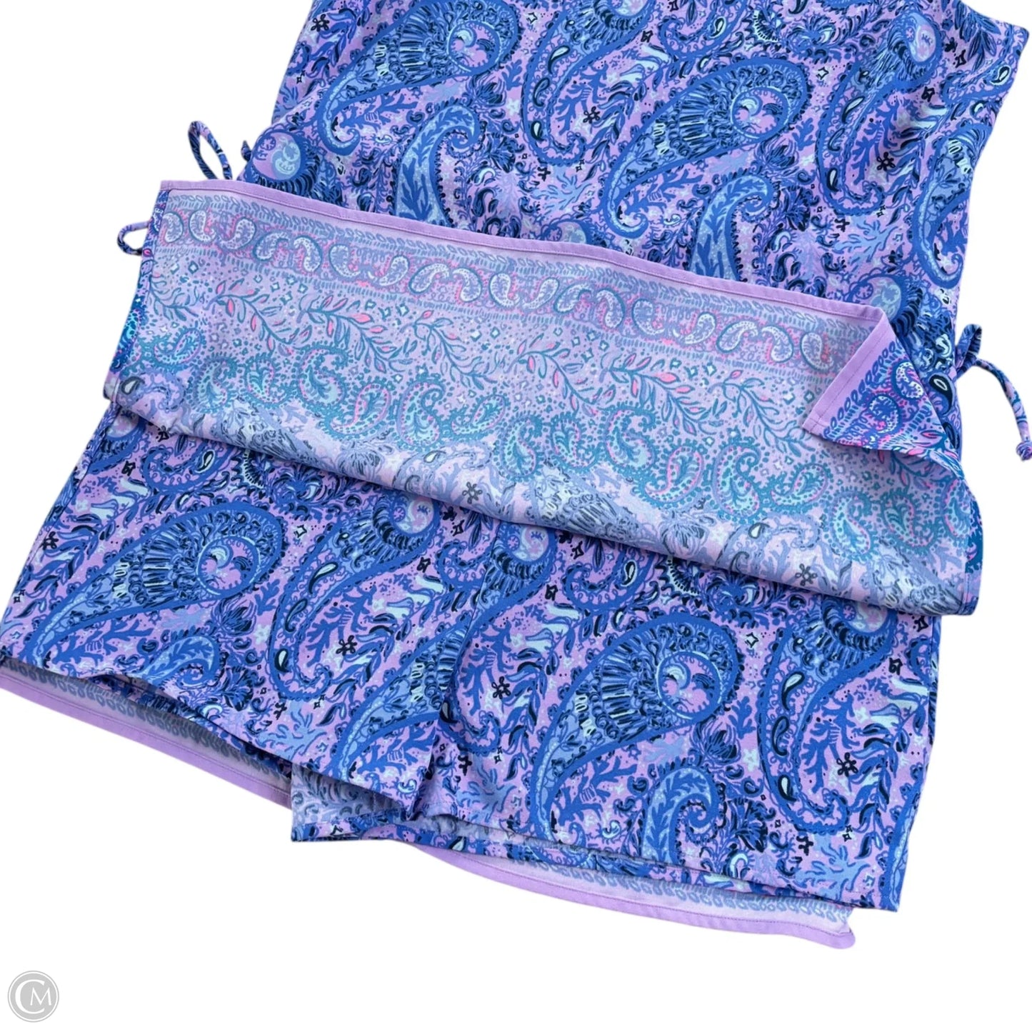 Romper Designer By Lilly Pulitzer In Paisley Print, Size: M