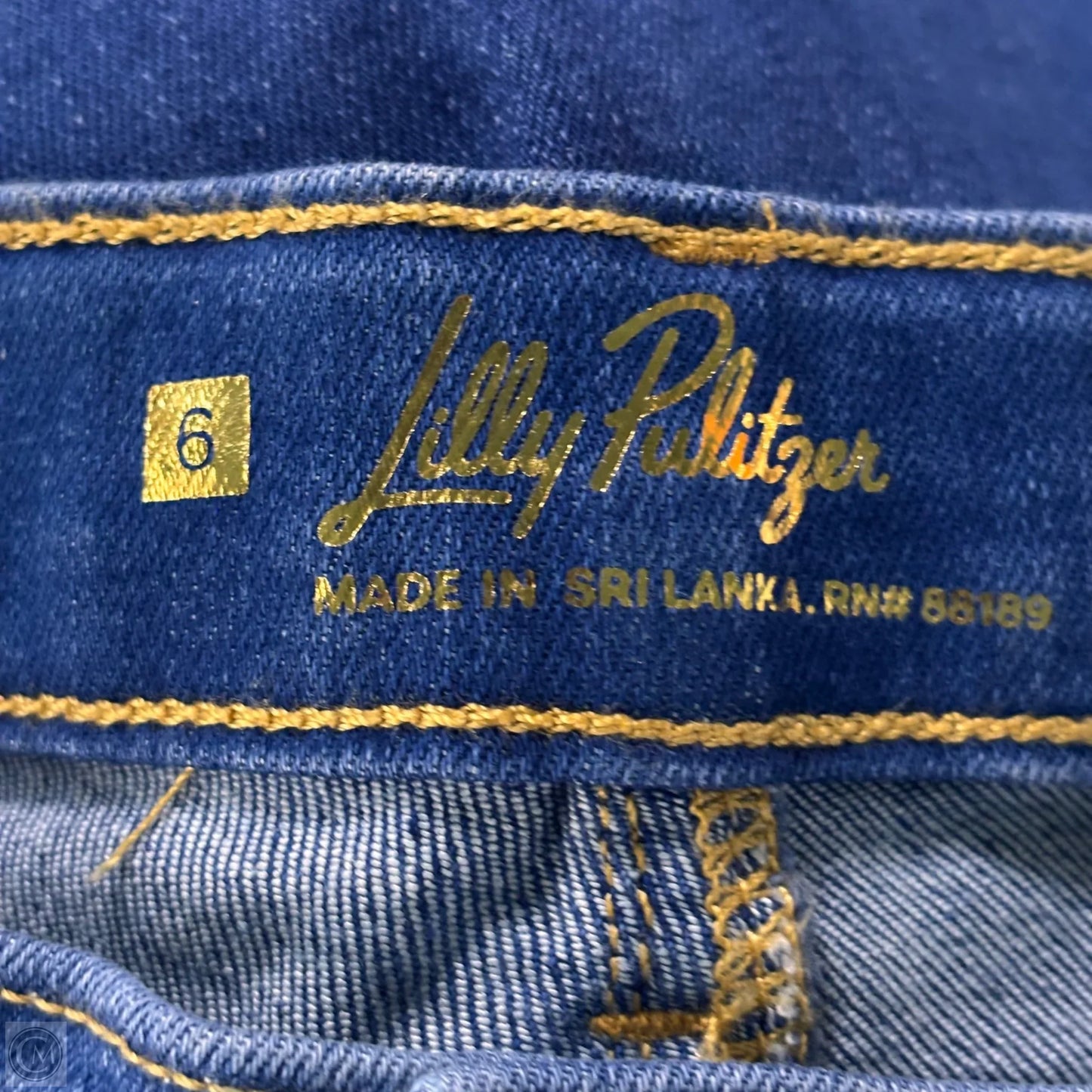 Jeans Designer By Lilly Pulitzer In Blue Denim, Size: 6