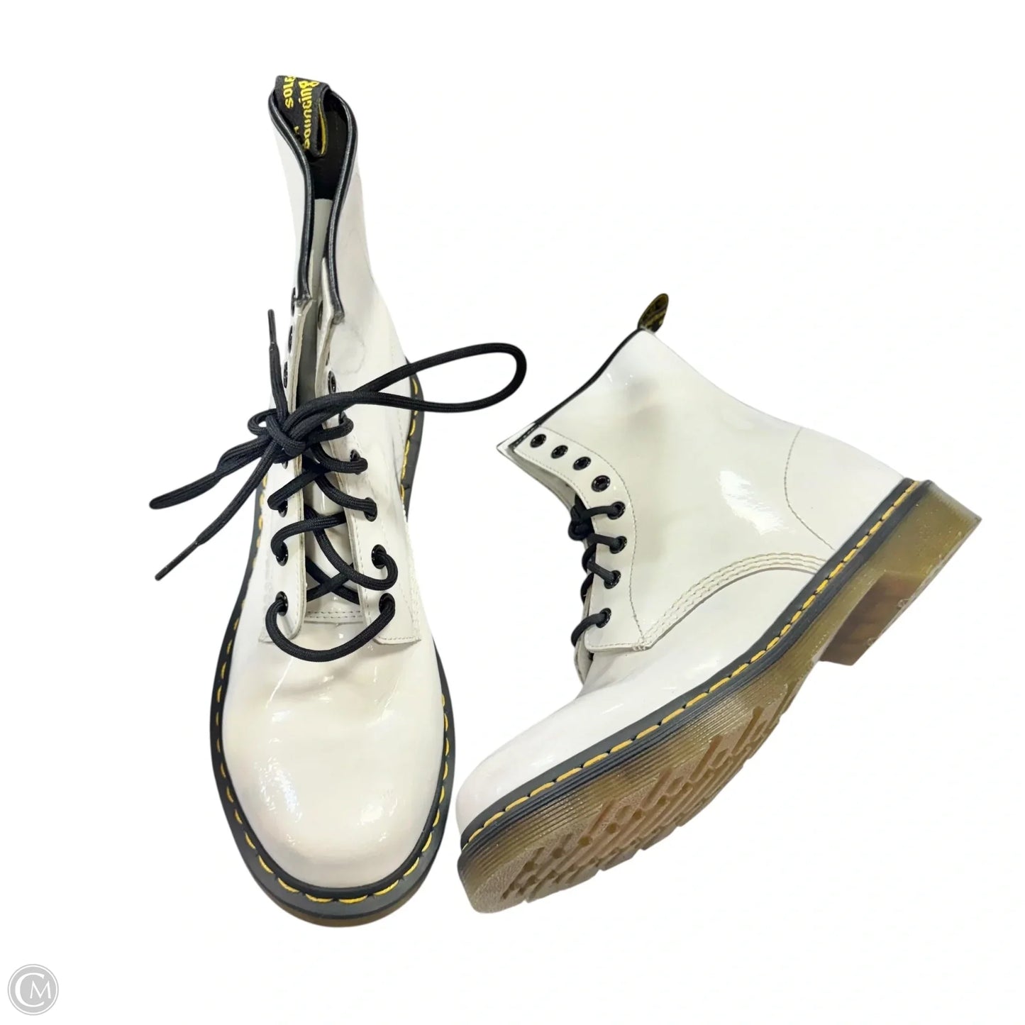 Boots Combat By Dr Martens In White, Size: 10