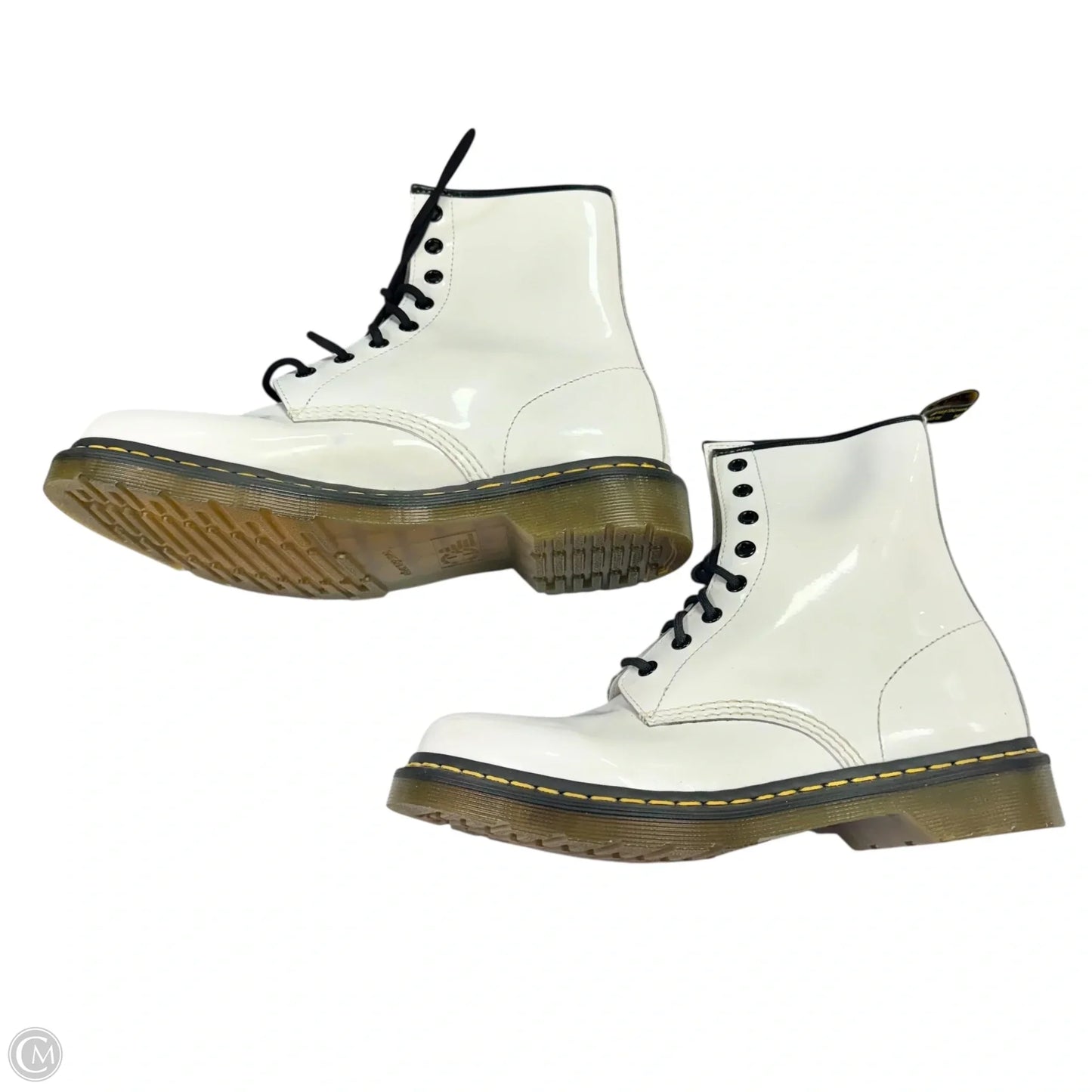 Boots Combat By Dr Martens In White, Size: 10