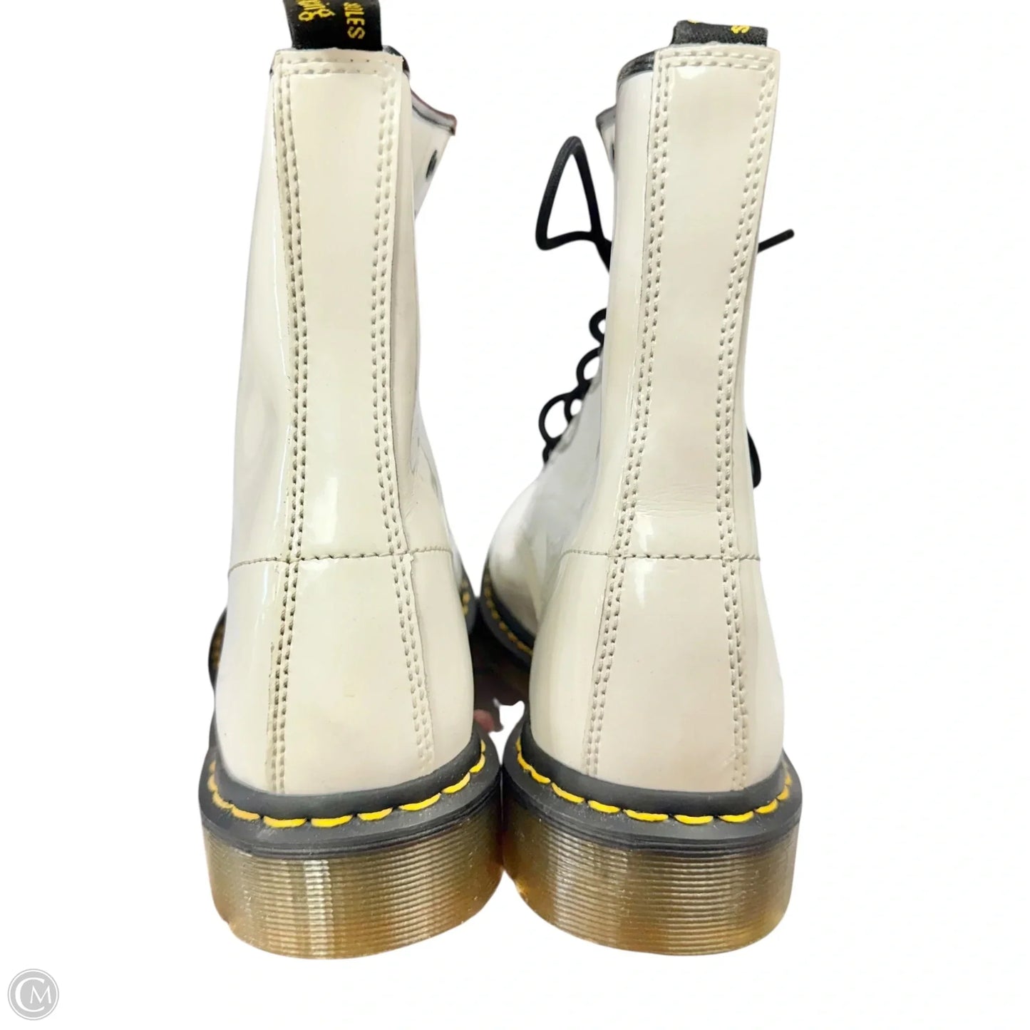 Boots Combat By Dr Martens In White, Size: 10