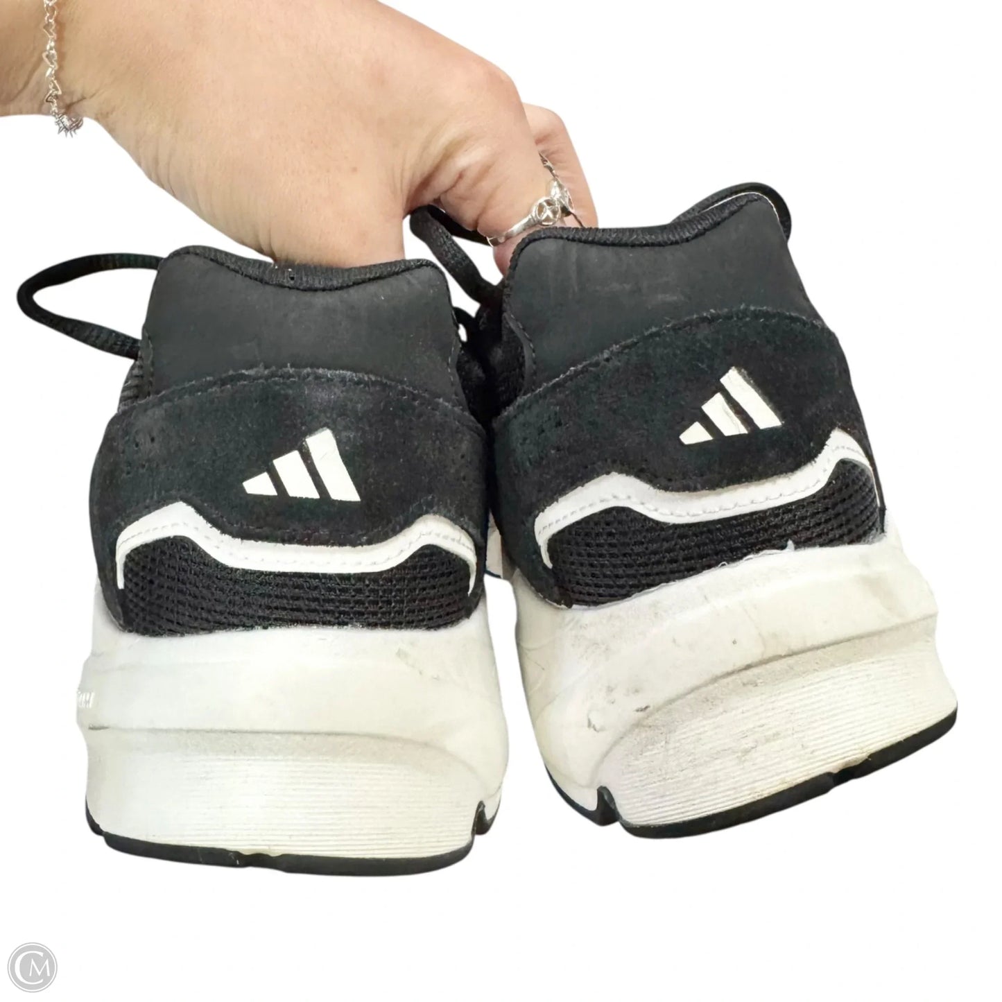 Shoes Athletic By Adidas In Black & White, Size: 9.5