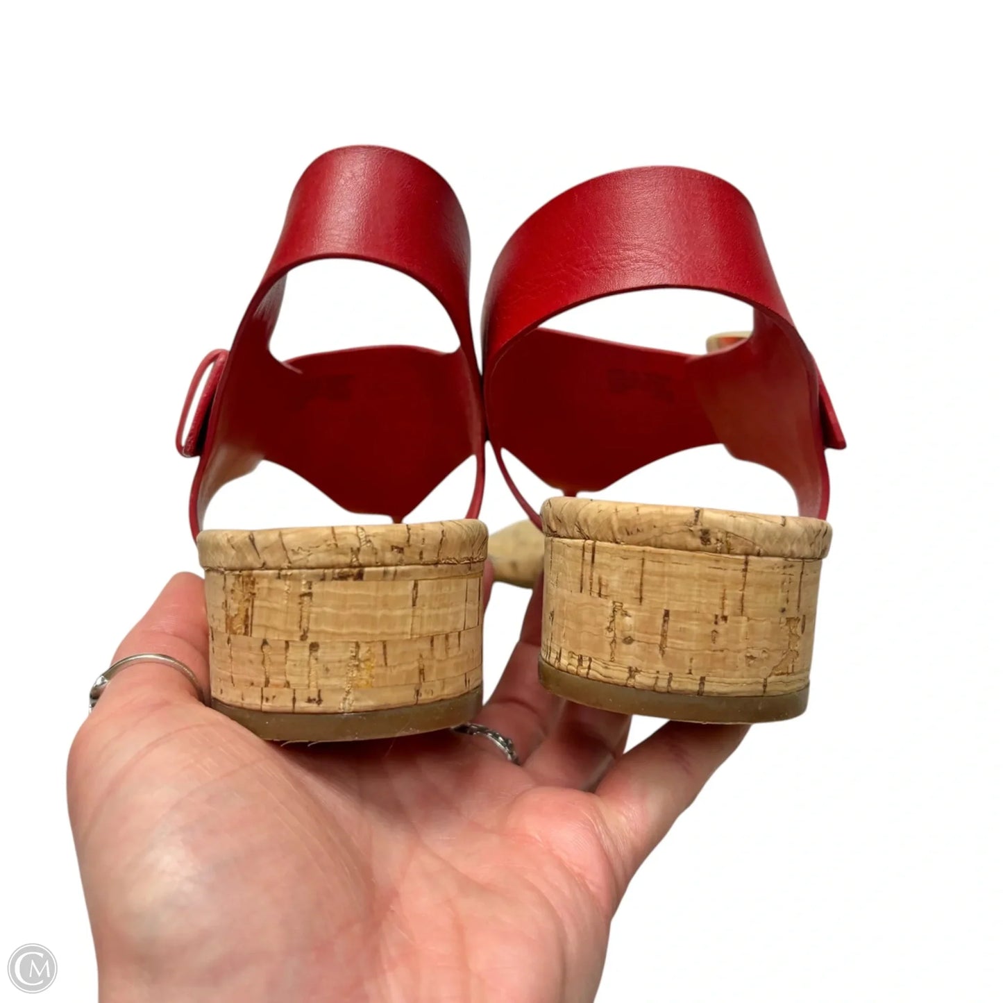 Sandals Heels Kitten By Michael By Michael Kors In Red, Size: 9.5