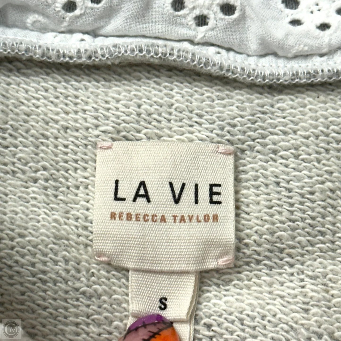 Sweatshirt Crewneck By Rebecca Taylor In Grey, Size: S