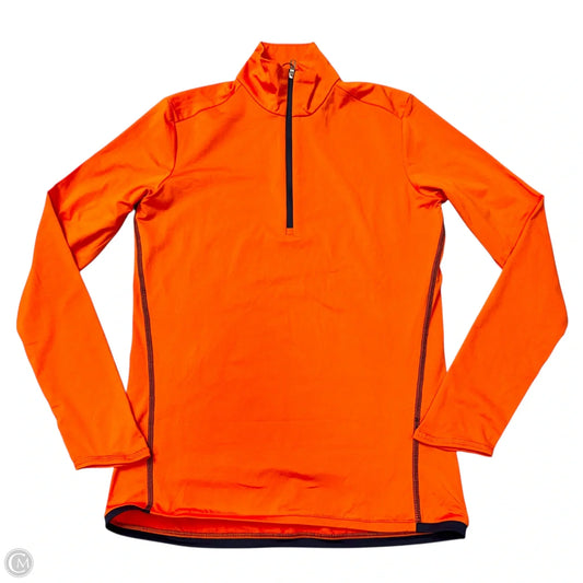 Athletic Top Long Sleeve Collar By Ralph Lauren In Orange, Size: S