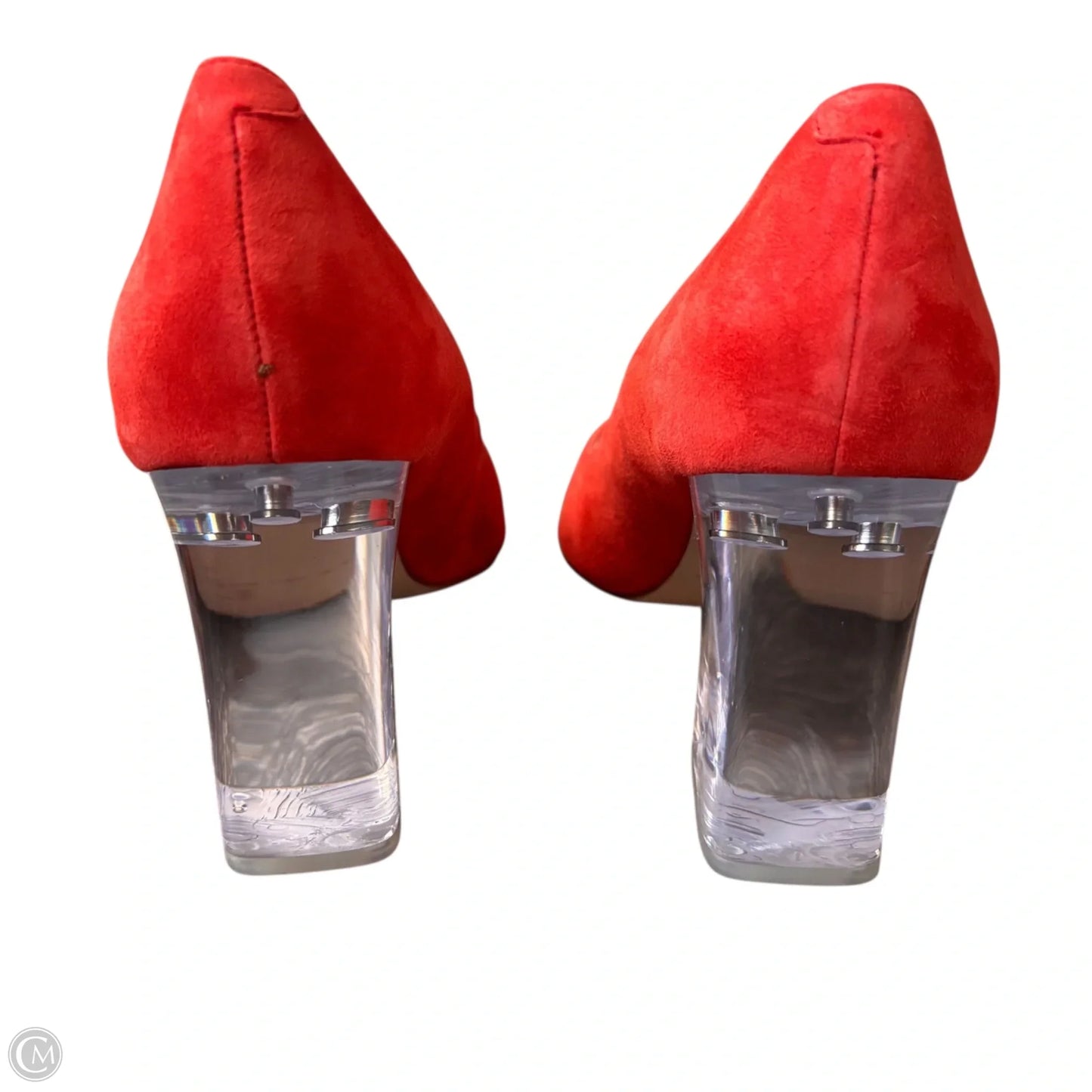 Shoes Heels Block By Marc Fisher In Orange, Size: 7.5