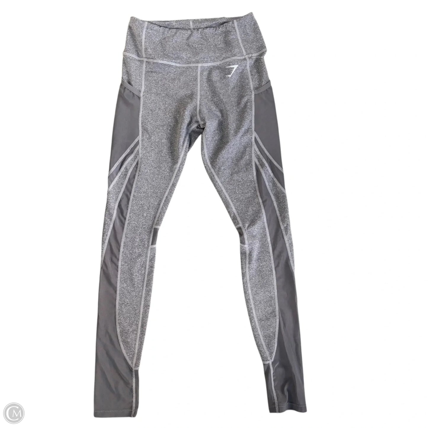 Athletic Leggings By Gym Shark In Grey, Size: M