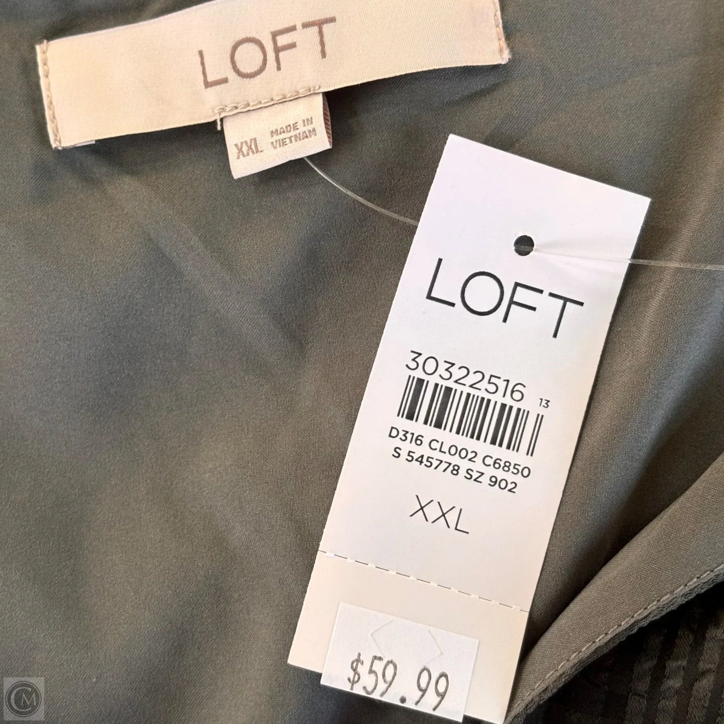 Dress Casual Midi By Loft In Green, Size: Xxl