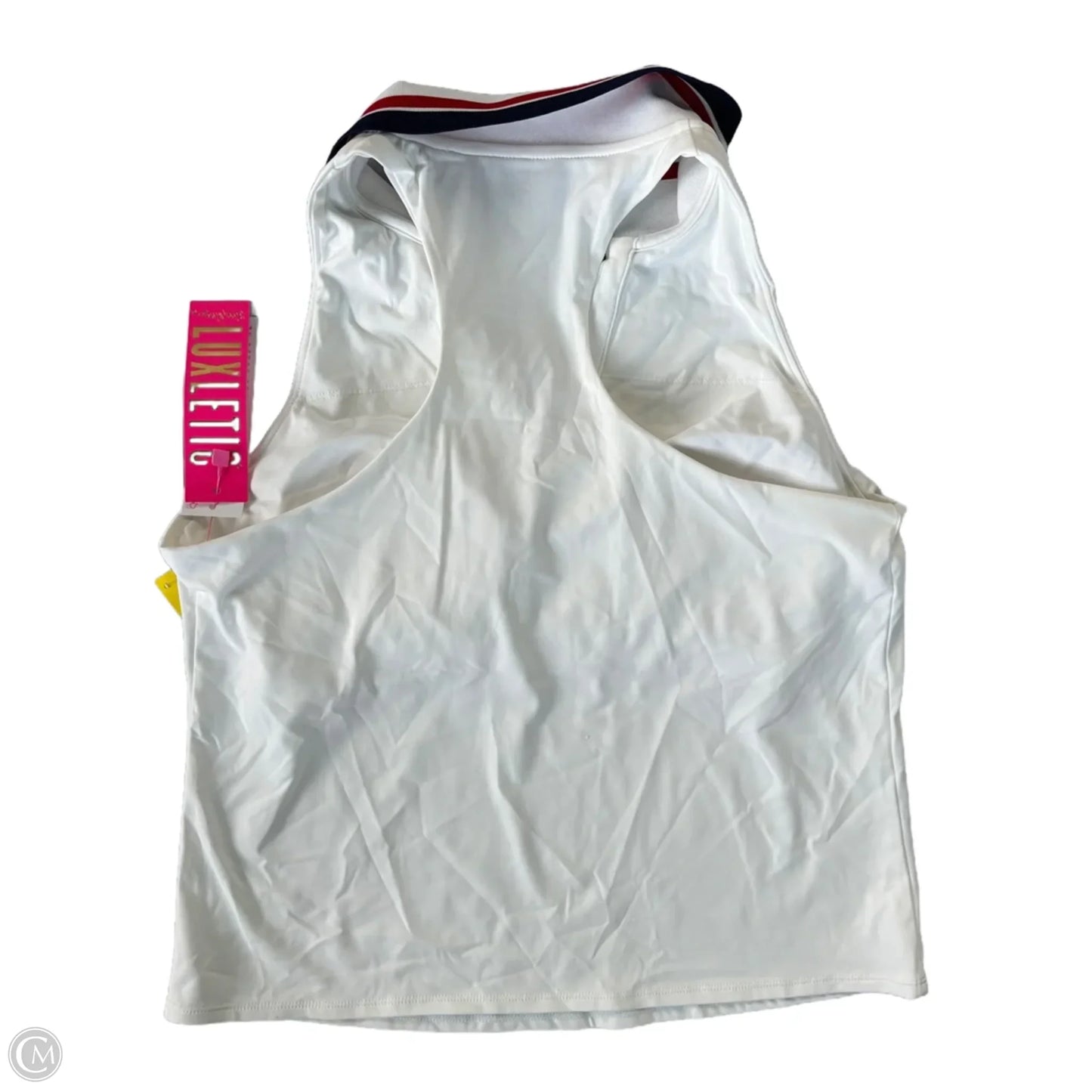 Top Sleeveless Designer By Lilly Pulitzer In White, Size: M