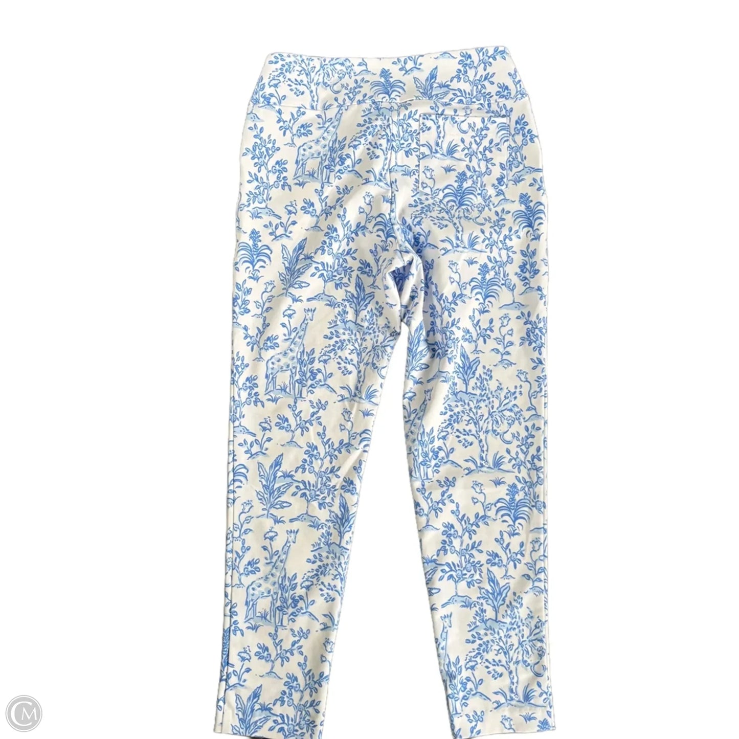 Pants Designer By Lilly Pulitzer In Blue & White, Size: 6