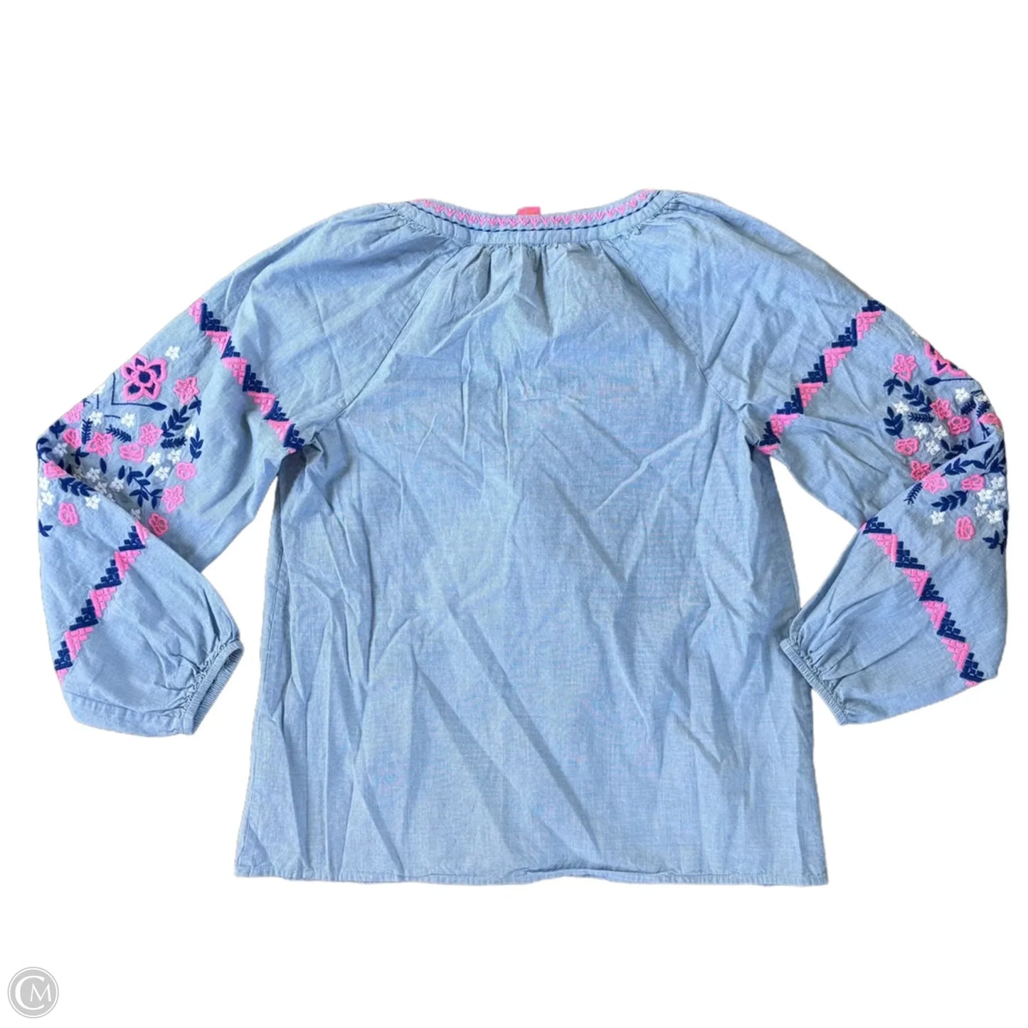 Top Long Sleeve Designer By Lilly Pulitzer In Blue, Size: Xs