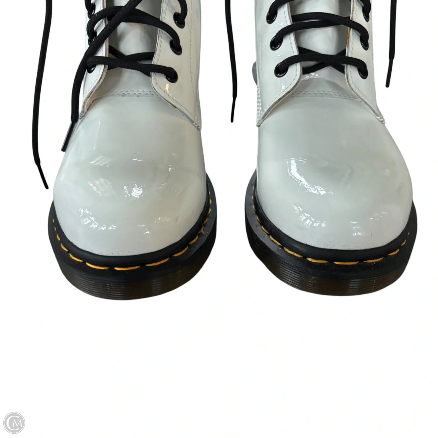 Boots Leather By Dr Martens In White, Size: 10