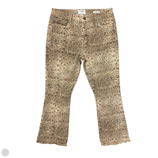 Jeans Boot Cut By Frame In Animal Print, Size: 12