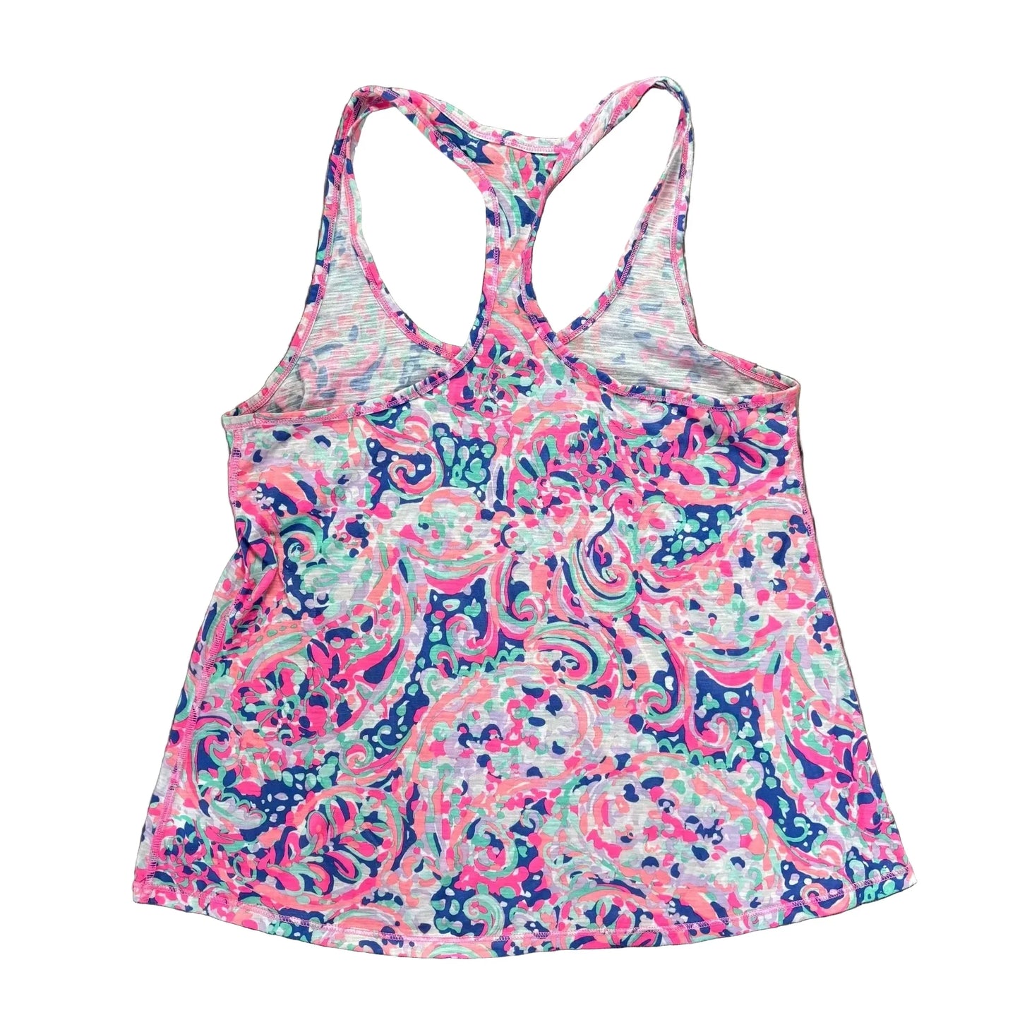 Tank Top Designer By Lilly Pulitzer In Pink & Purple, Size: S