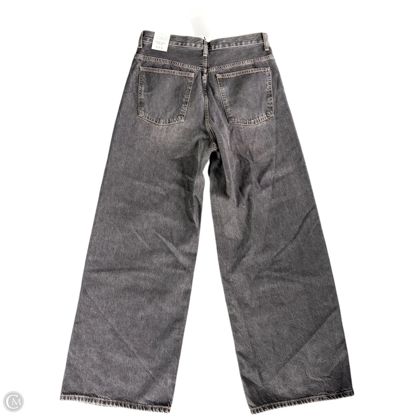 Jeans Wide Leg By Zara In Grey Denim, Size: 10