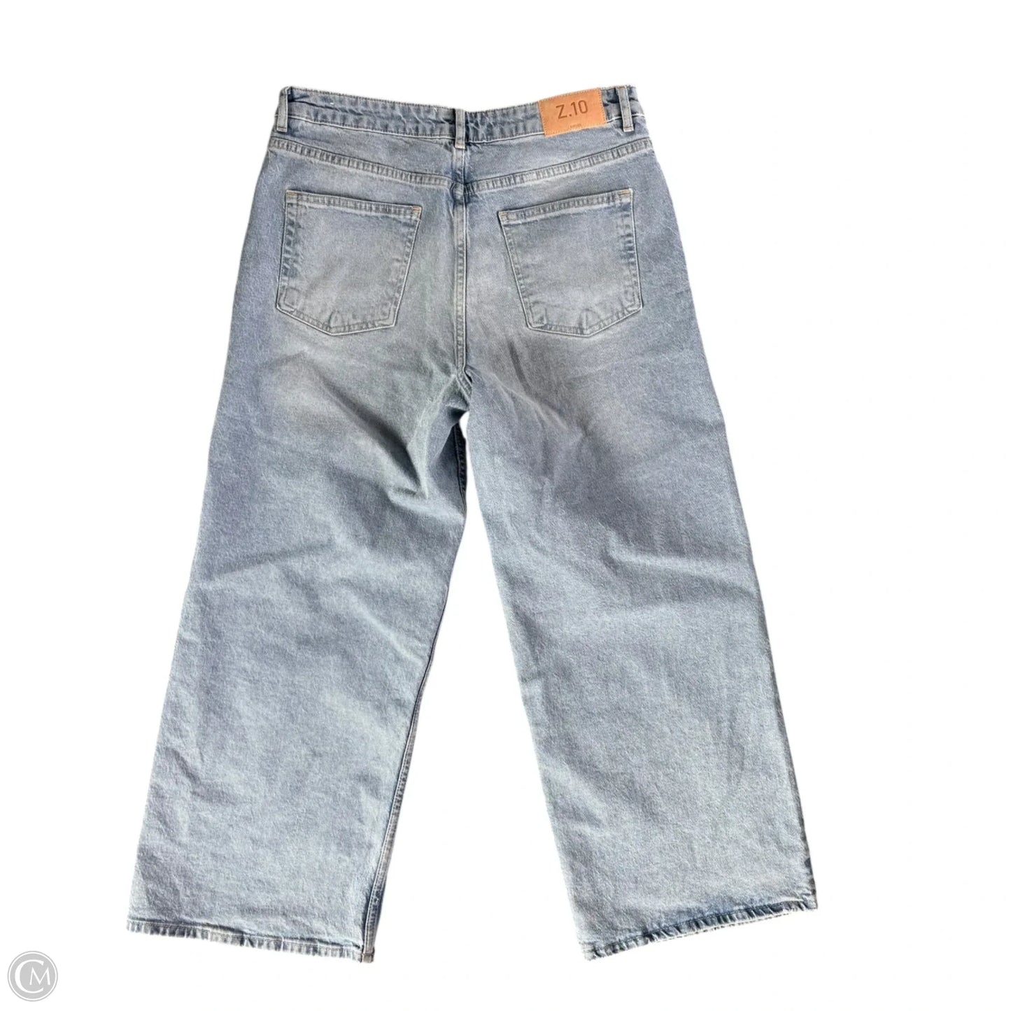 Jeans Wide Leg By Zara In Blue Denim, Size: 10