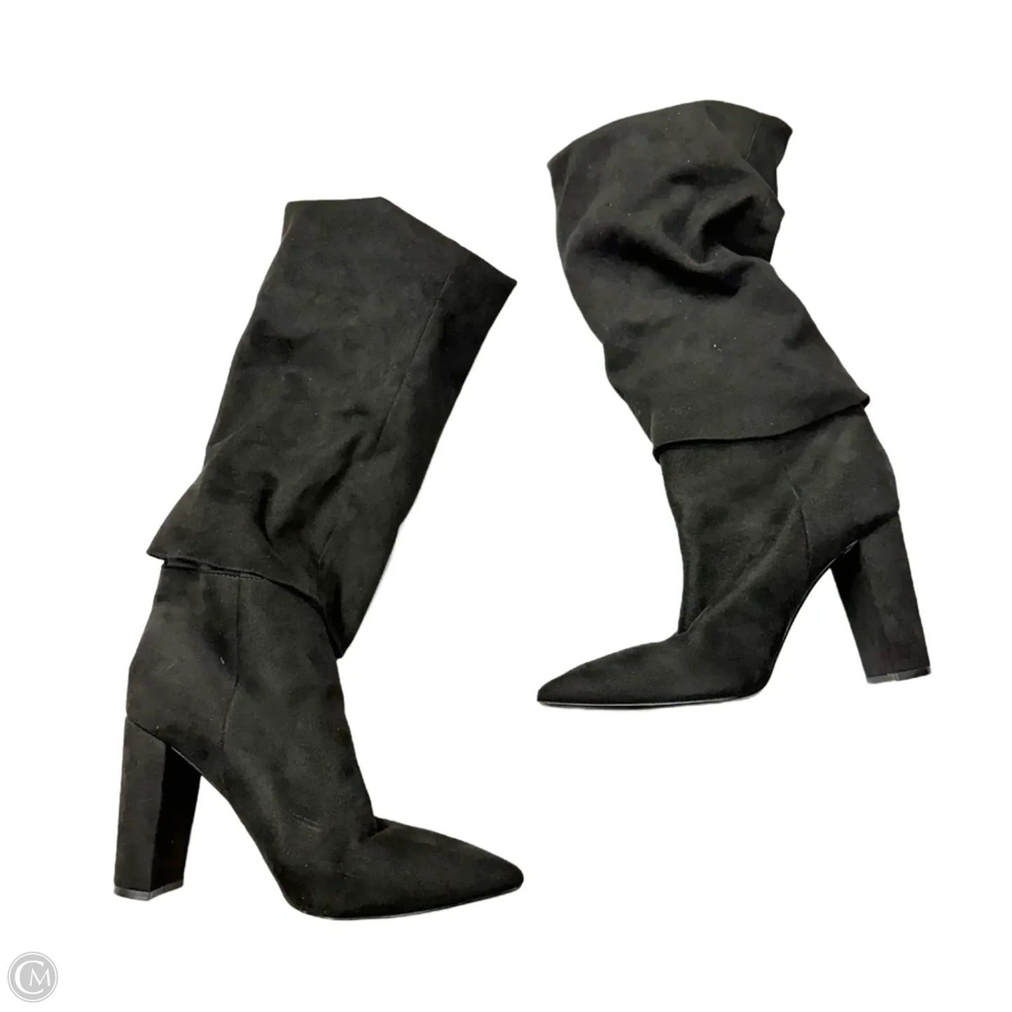 Boots Knee Heels By Saks Fifth Avenue In Black, Size: 9.5