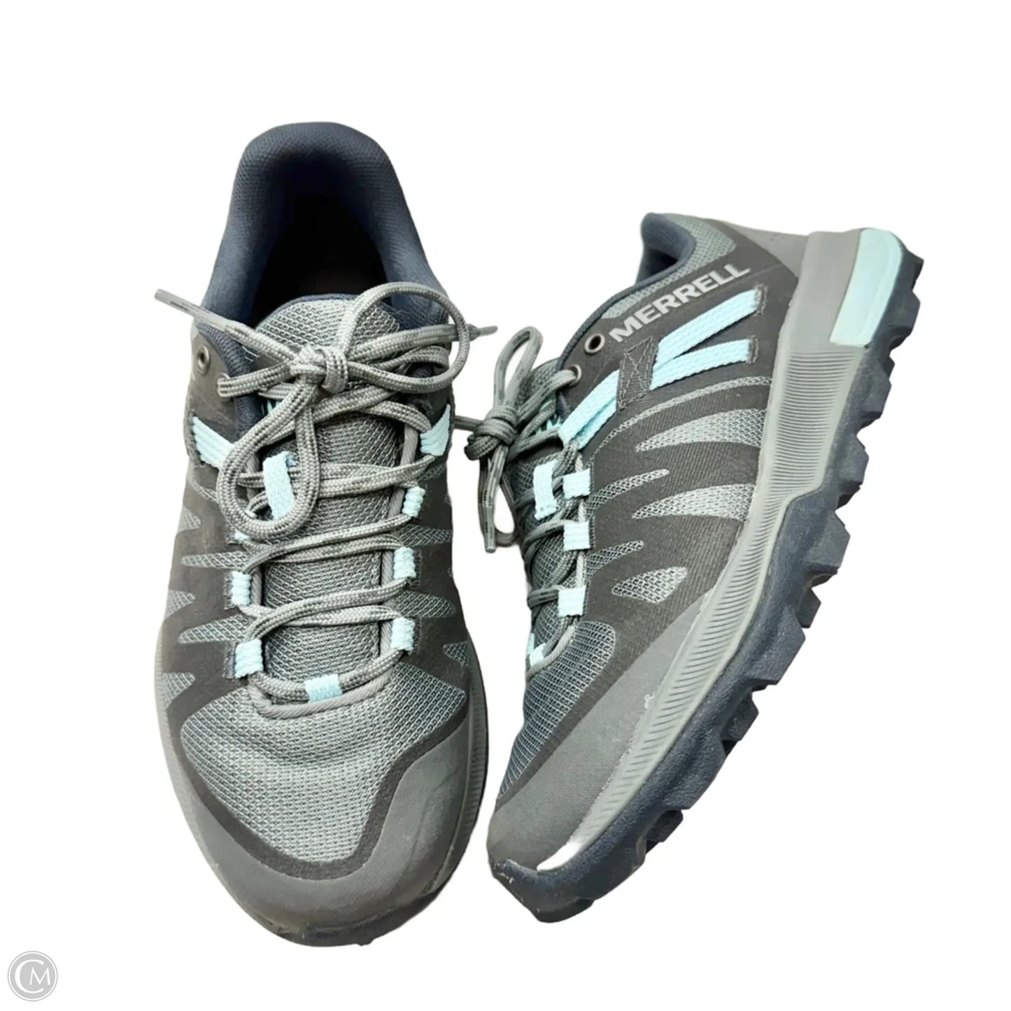 Shoes Athletic By Merrell In Blue & Grey, Size: 6