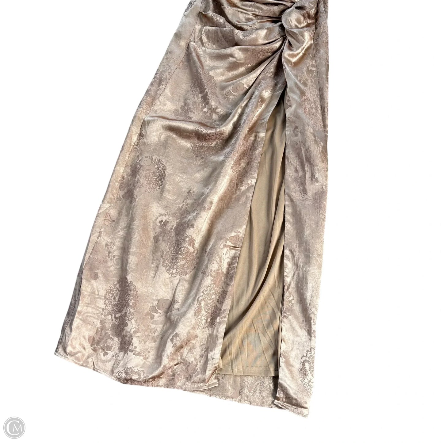 Dress Party Long By Lulus In Brown, Size: L