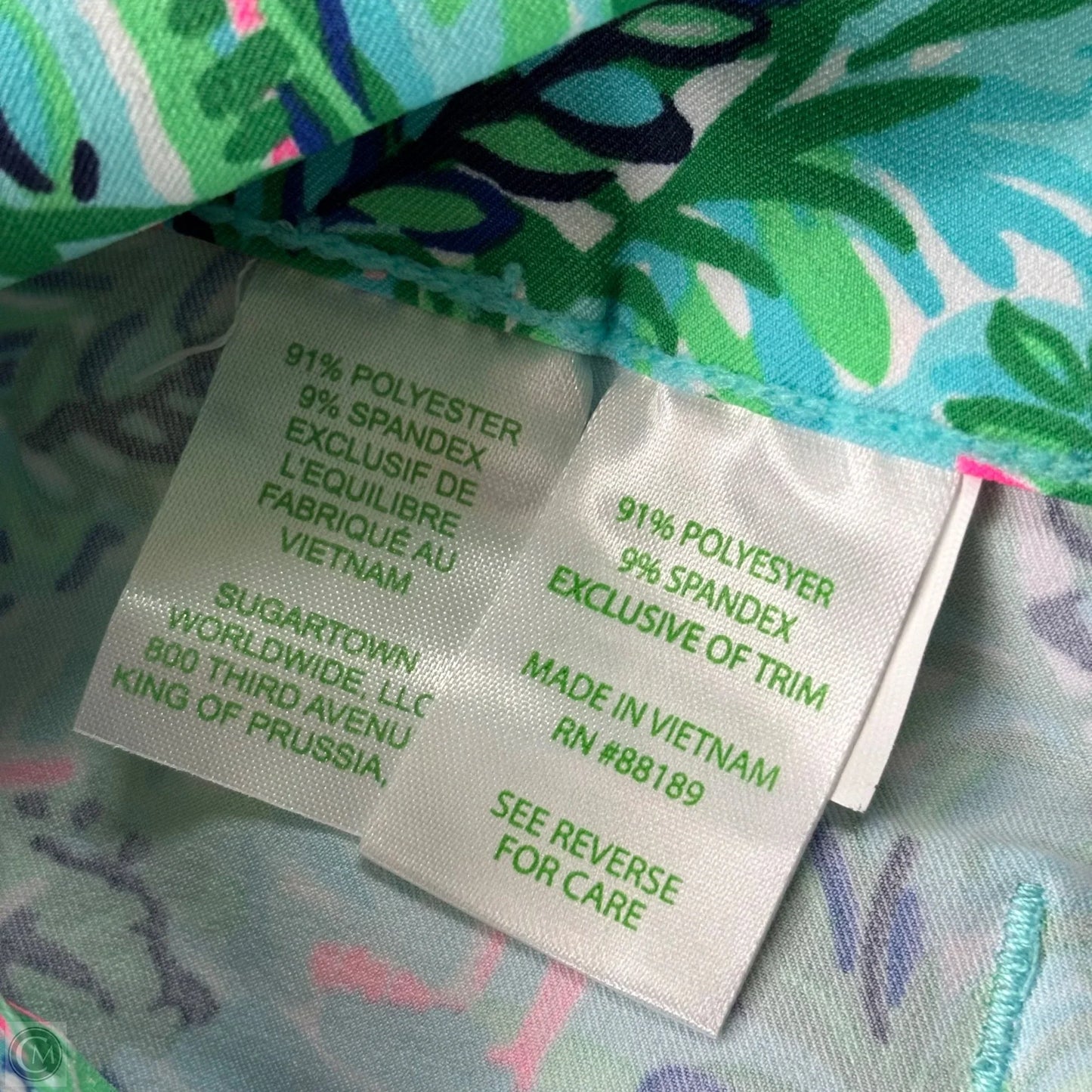 Pants Designer By Lilly Pulitzer In Blue & Green, Size: 4