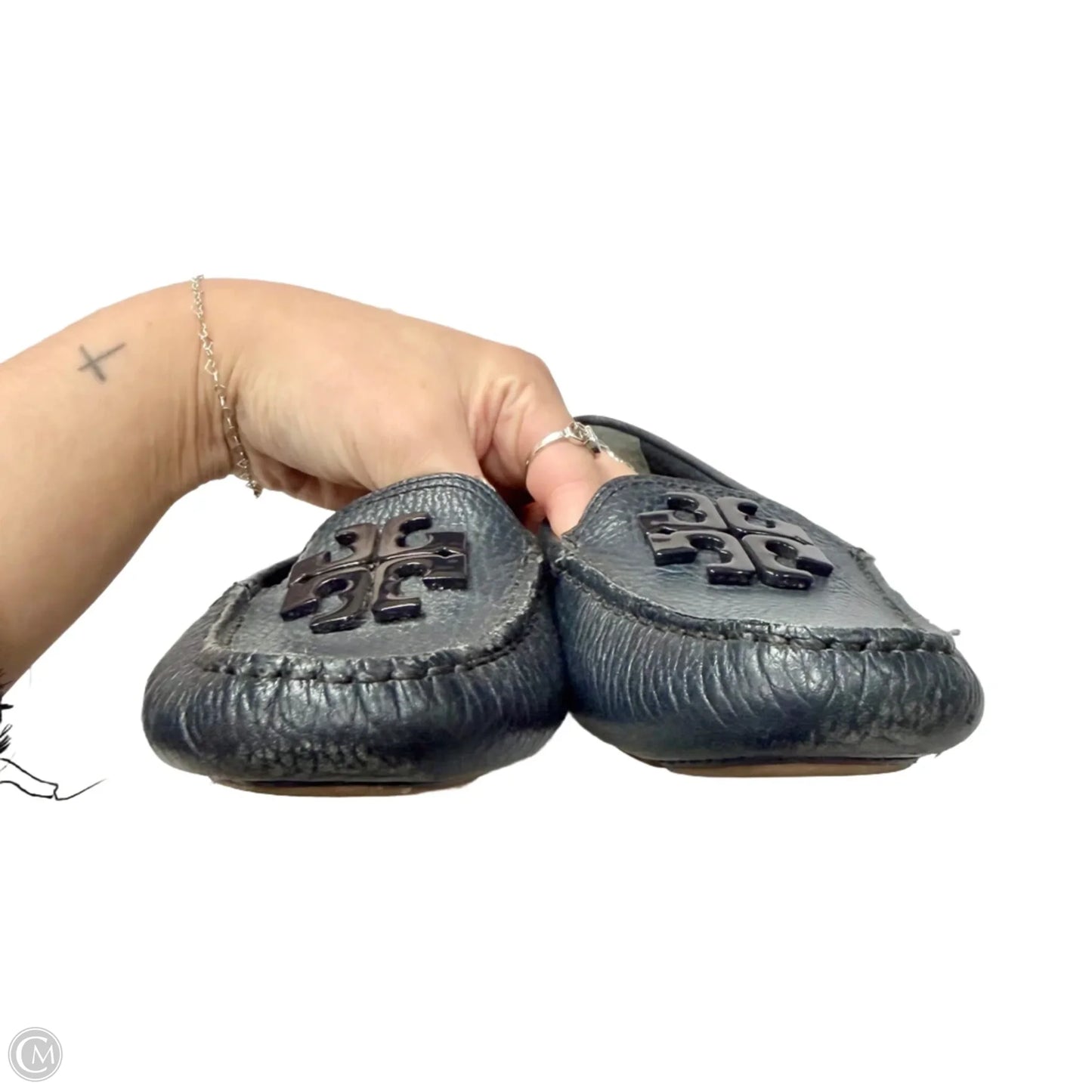 Shoes Designer By Tory Burch In Navy, Size: 7