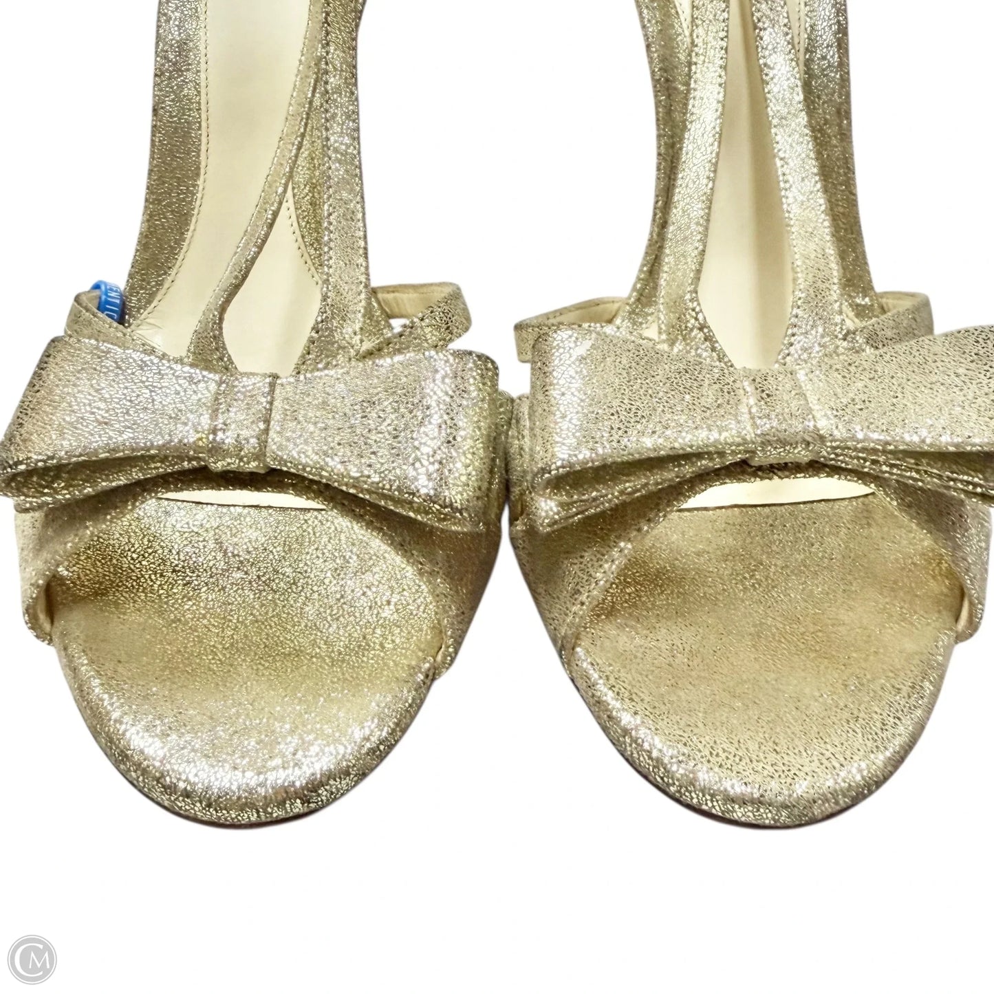 Sandals Luxury Designer By Fendi In Gold, Size: 10