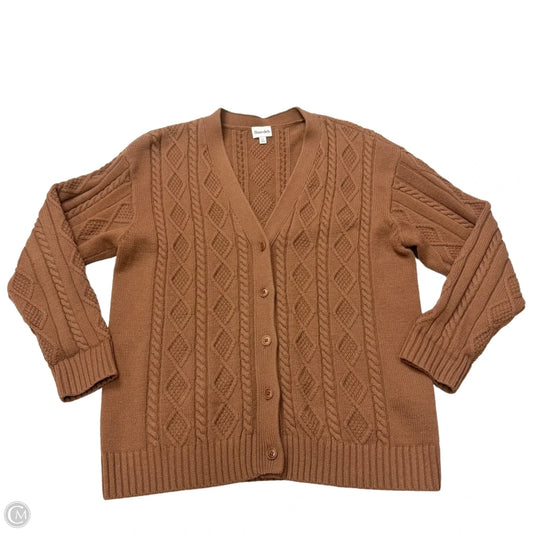 Sweater Cardigan By Aritzia In Brown, Size: M