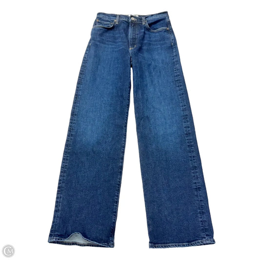 Jeans Wide Leg By Agolde In Blue Denim, Size: 4