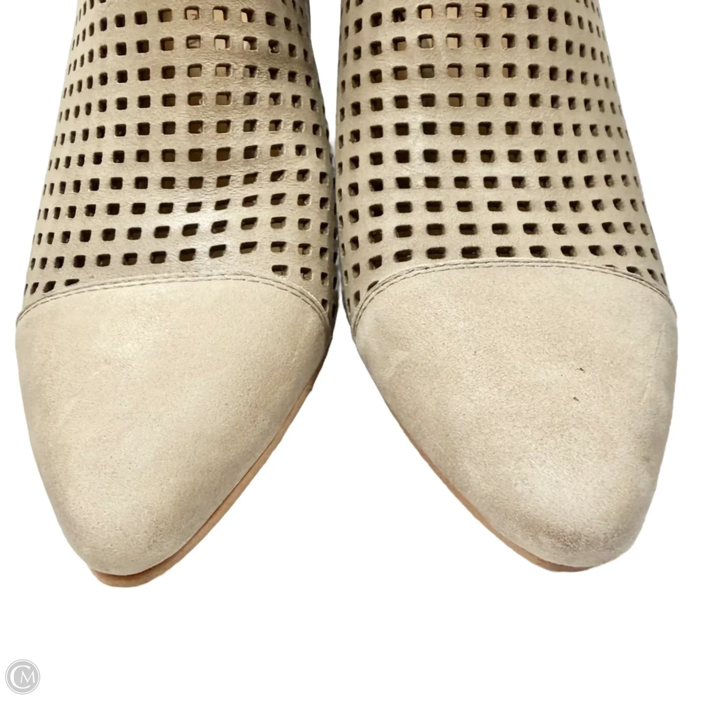 Boots Ankle Heels By Lucky Brand In Taupe, Size: 7.5