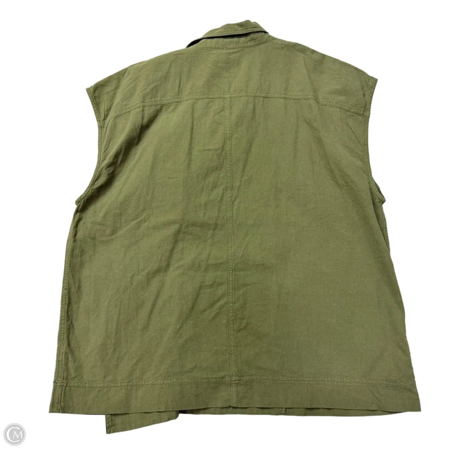 Jacket Shirt By Free People In Green, Size: L