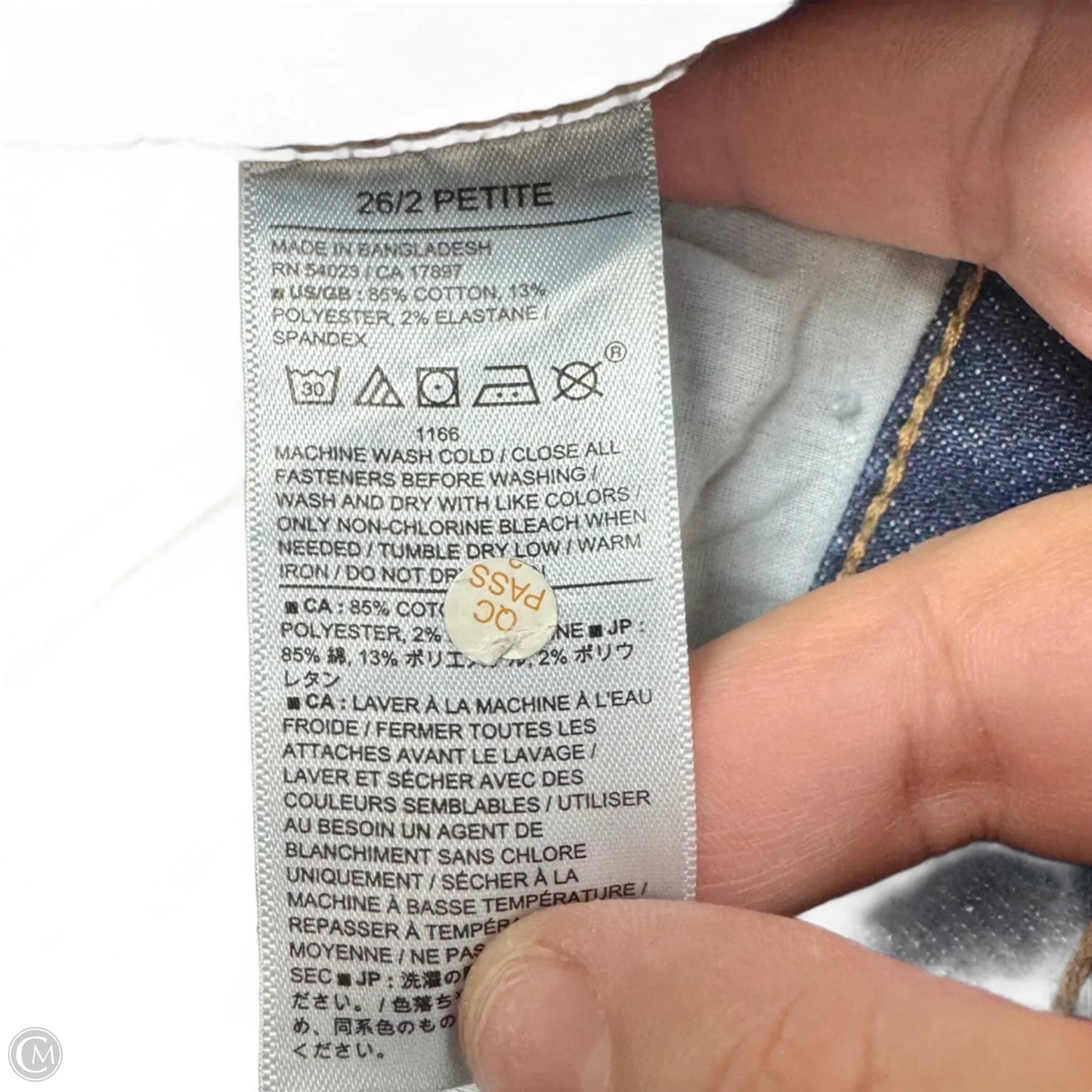 Jeans Wide Leg By Banana Republic In Blue Denim, Size: 2p