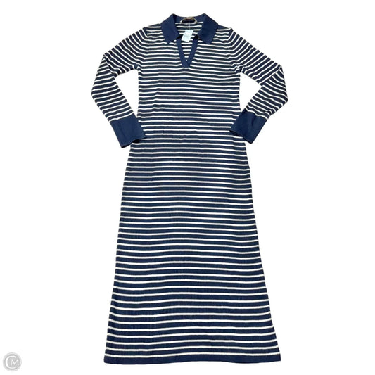 Dress Sweater By Loft In Striped Pattern, Size: Lp