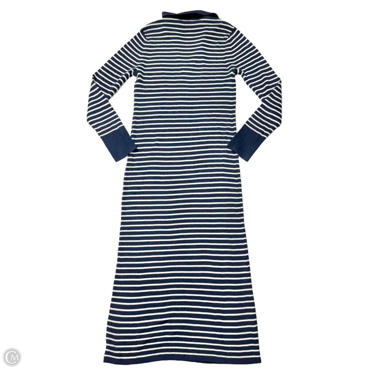 Dress Sweater By Loft In Striped Pattern, Size: Lp