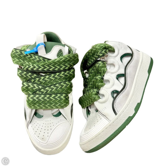 Shoes Luxury Designer By Lanvin In Green & White, Size: 6.5