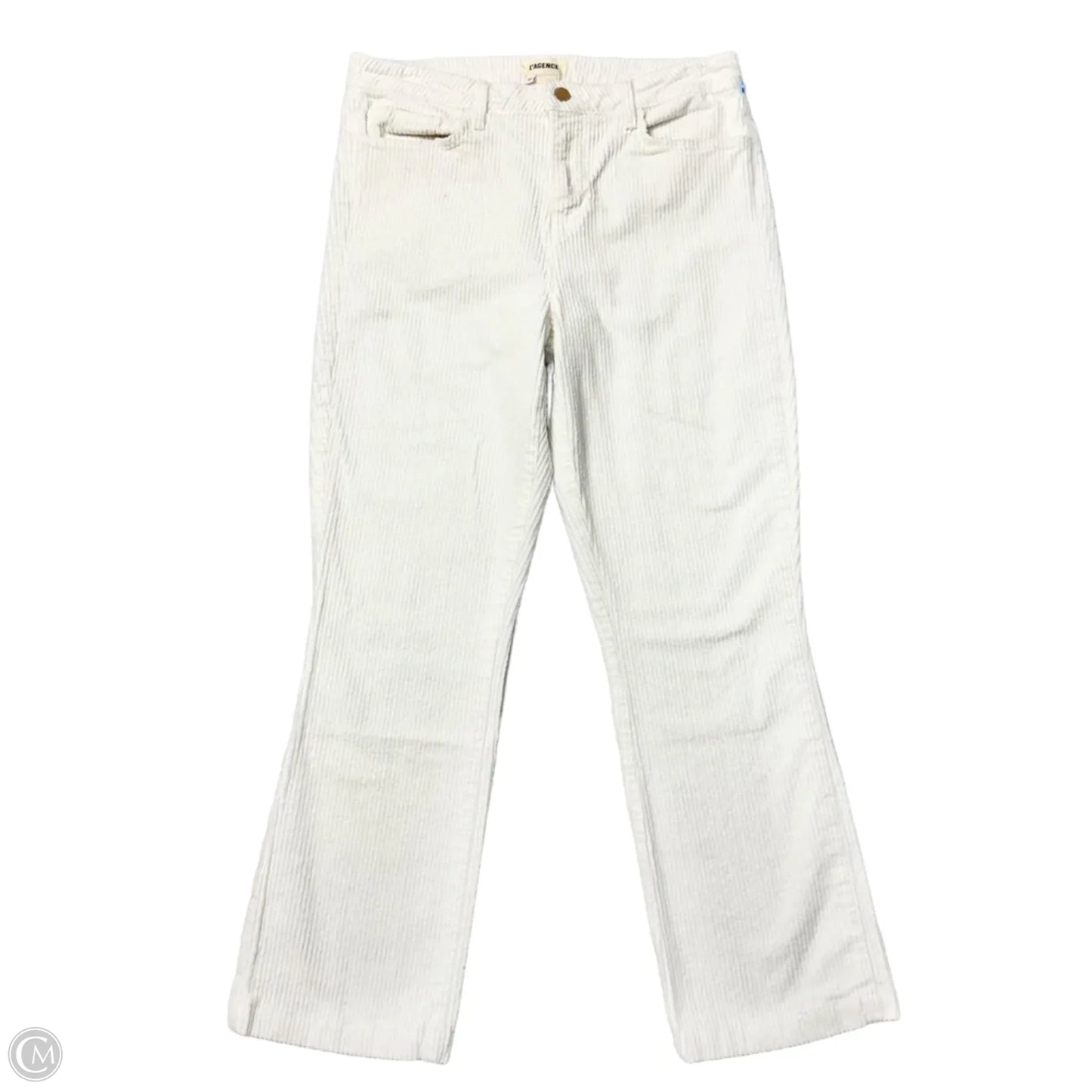 Pants Corduroy By L Agence In White, Size: 10