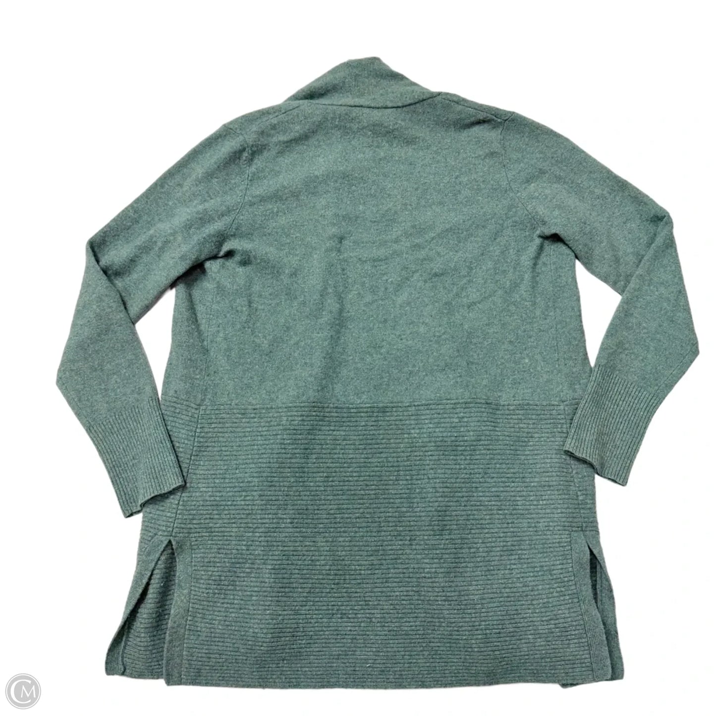 Sweater Cardigan Cashmere By Tahari In Green, Size: L