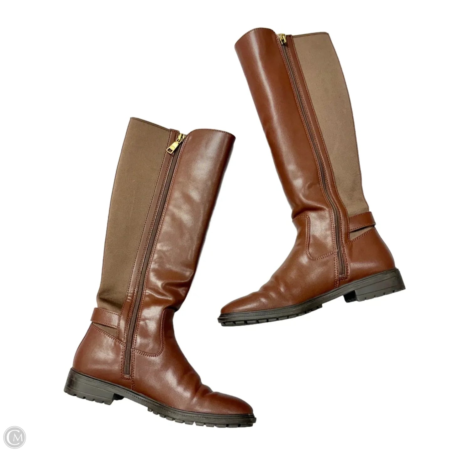 Boots Designer By Coach In Brown, Size: 8