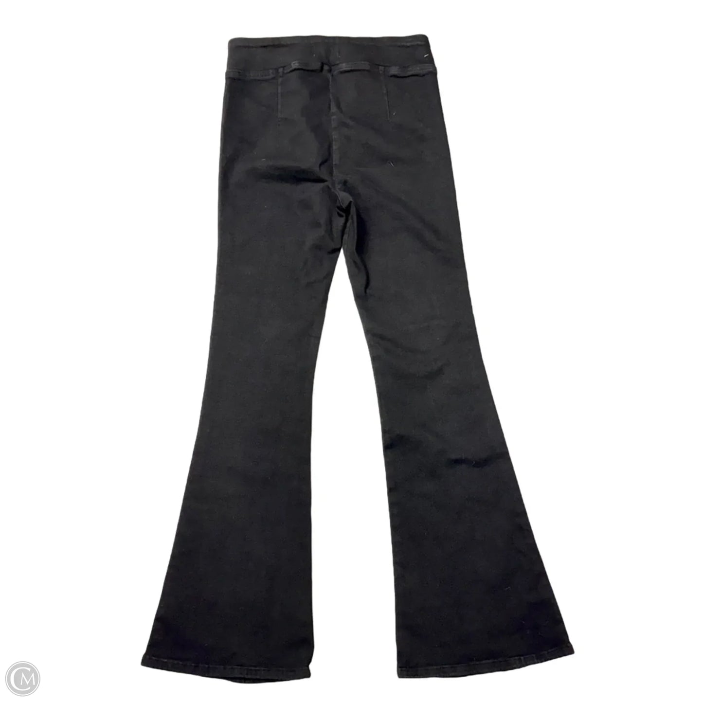 Jeans Flared By Frame In Black Denim, Size: 2