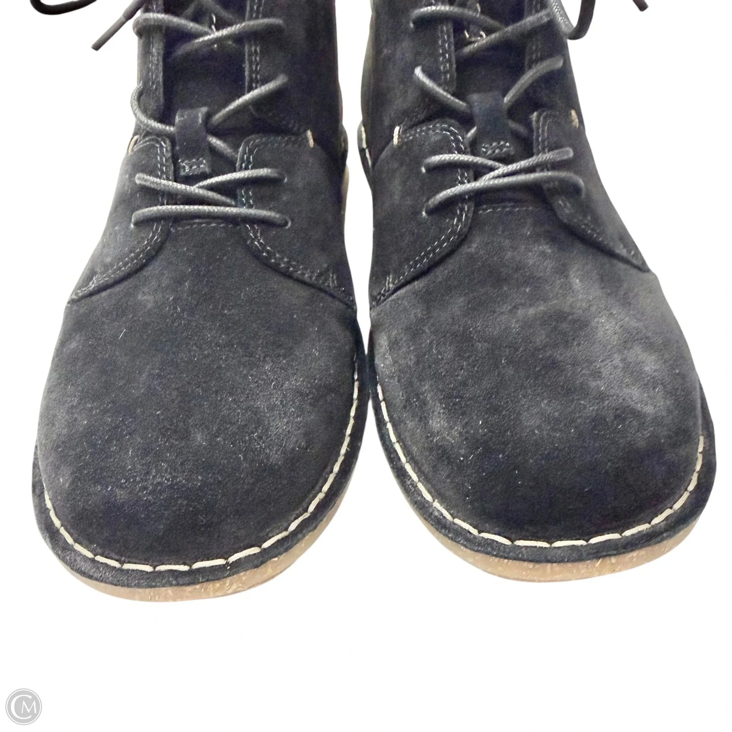 Boots Leather By Clarks In Black, Size: 10