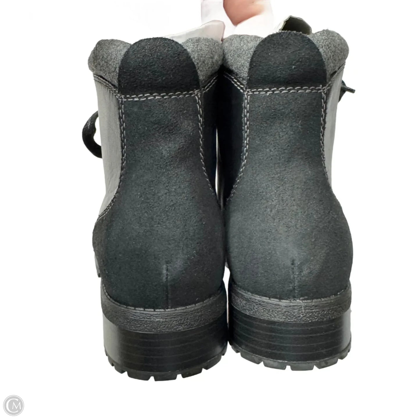 Boots Leather By Clarks In Black, Size: 10