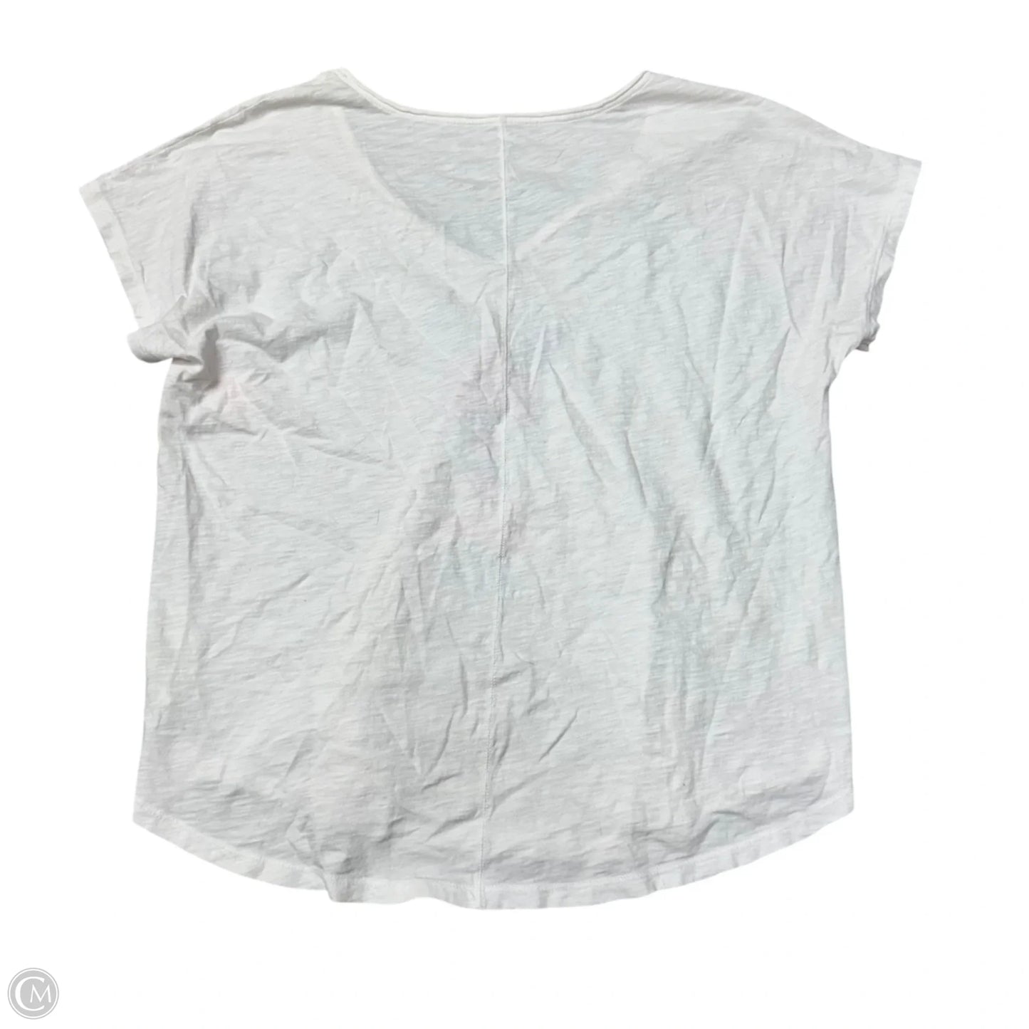 Top Short Sleeve Designer By Lilly Pulitzer In White, Size: M